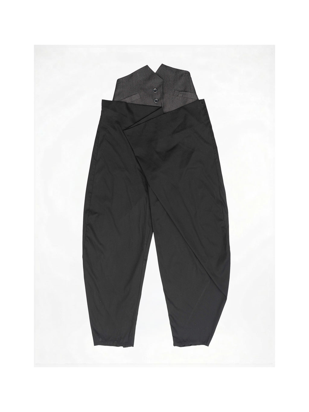 CORSETTED FALLEN PANTS
