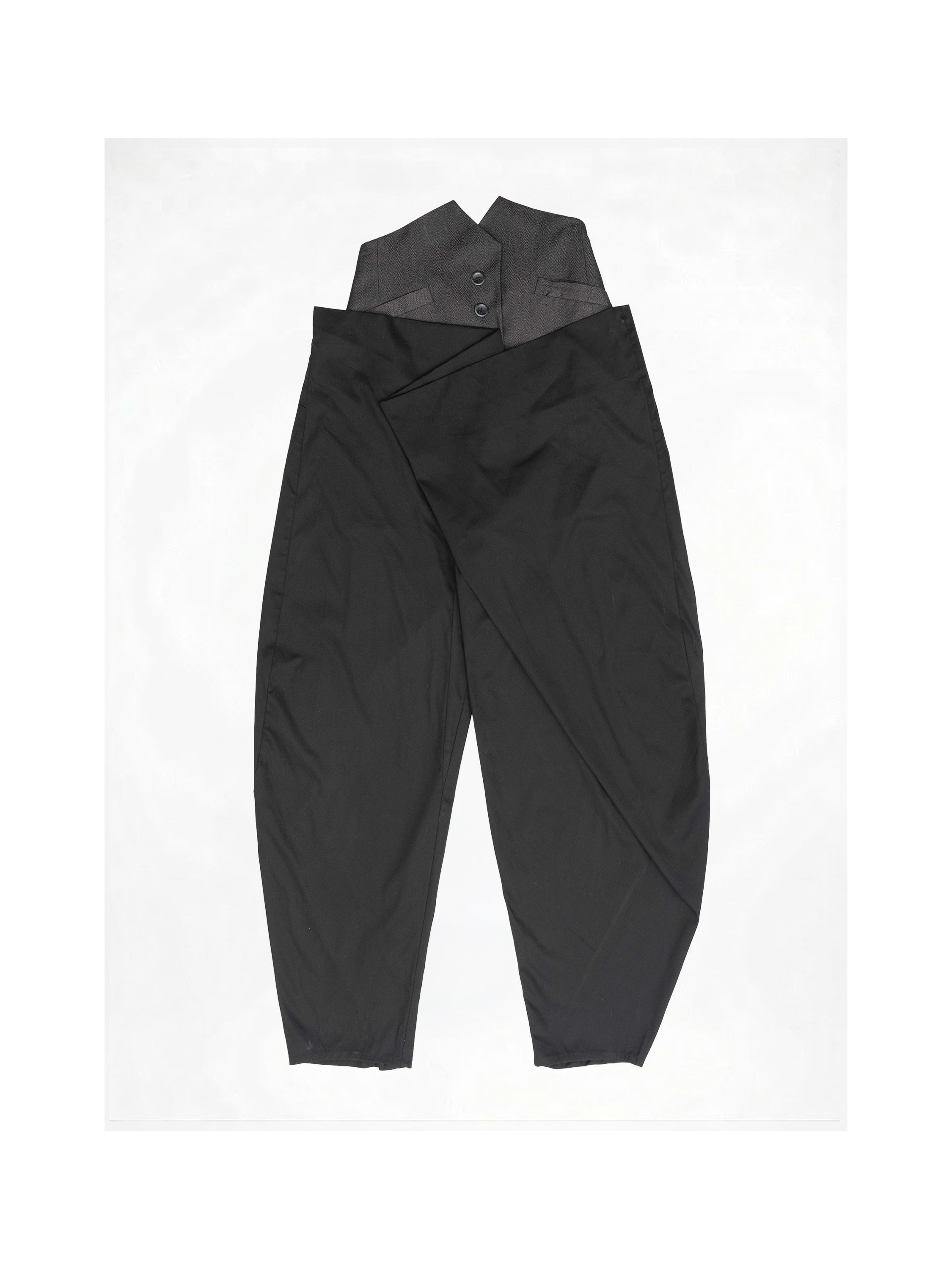 CORSETTED FALLEN PANTS