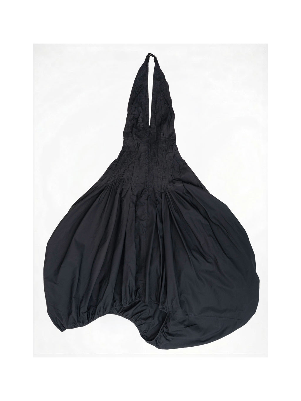 CREASED DRAPED DRESS