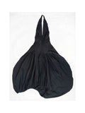 CREASED DRAPED DRESS