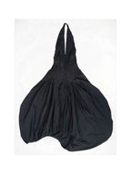 CREASED DRAPED DRESS